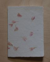 Handgeschöpfte Doppelkarte Kornblume rosa